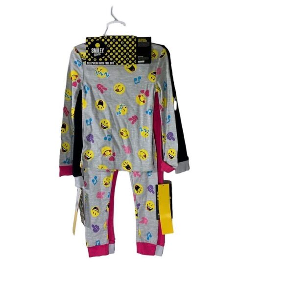 Smiley World NEW Size 4 Two Set Pajama Set - Picture 6 of 8